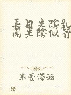 长日光阴乱作一团光阴似箭眇眇翟