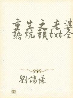 重生之老婆孩子热炕头txt全本下载