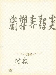 灿烂季节电视剧剧情介绍大结局