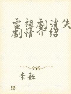 电视剧消失的她剧情介绍