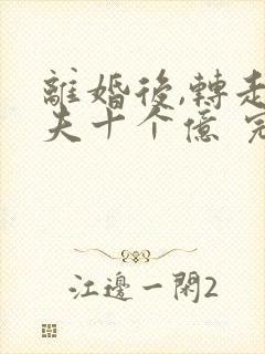 离婚后,转走前夫十个亿 完结版