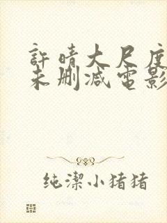 许晴大尺度做爰未删减电影