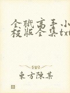 全职高手小说精校版全集txt