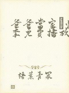 爸爸当家·慢享季免费播放封面