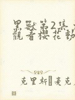 黑兽第2集免费观看樱花动漫