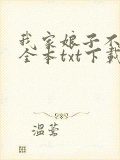 我家娘子不对劲全本txt下载
