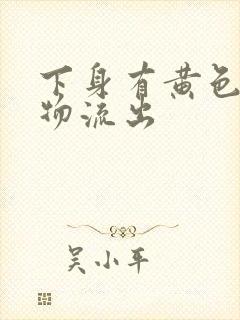 下身有黄色分泌物流出