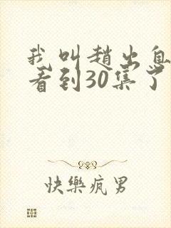 我叫赵出息可以看到30集了封面