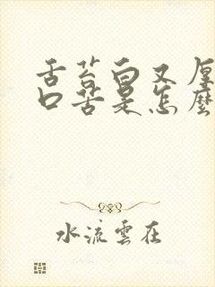 舌苔白又厚口干口苦是怎么回事