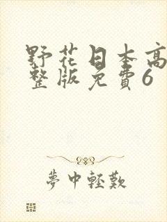 野花日本高清完整版免费6封面