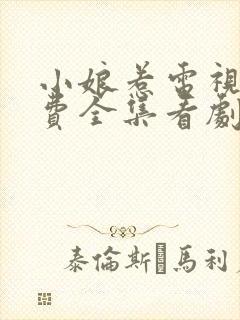 小娘惹电视剧免费全集看剧情