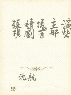 张婧仪主演的电视剧有哪些