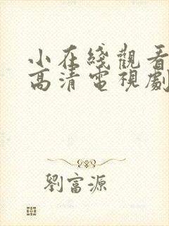 小在线观看免费高清电视剧