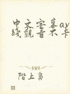 中文字幕av在线观看不卡