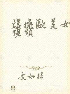 爆操欧美女人逼视频