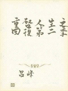 重启人生之术士回复第二季封面