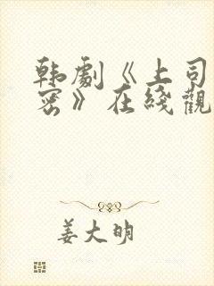 韩剧《上司的秘密》在线观看全集电影