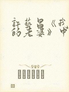 许艺昌《我朋友的老婆》中文封面