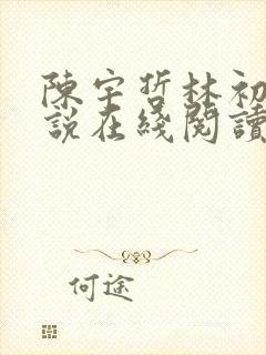 陈宇哲林初夏小说在线阅读