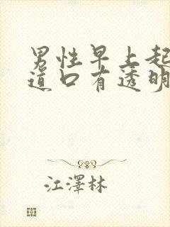 男性早上起来尿道口有透明粘稠液体