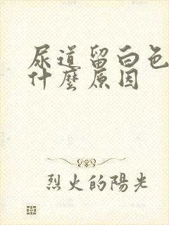 尿道留白色液体什么原因