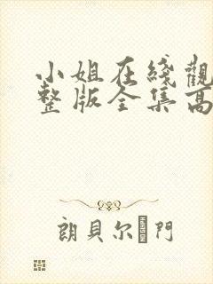 小姐在线观看完整版全集高清