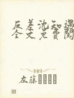 反差沈知遇晏应全文免费阅读笔趣阁封面