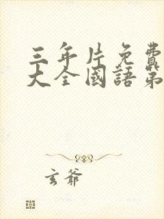 三年片免费观看大全国语第1季