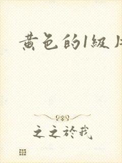 黄色的1级片封面