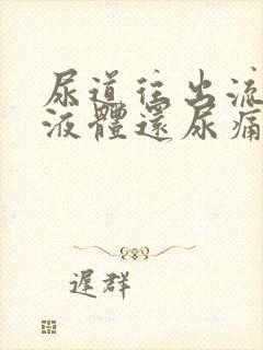 尿道往出流白色液体还尿痛