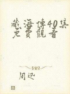 藏海传40集版免费观看