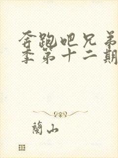 奔跑吧兄弟第一季第十二期