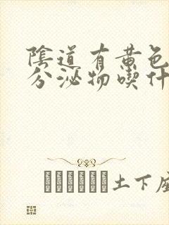 阴道有黄色粘稠分泌物吃什么药