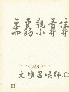 免费观看住我对面的小哥哥电视剧封面