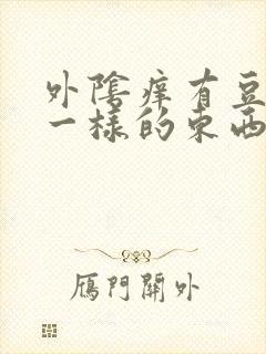 外阴痒有豆腐渣一样的东西