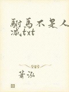 驸马不是人无删减txt
