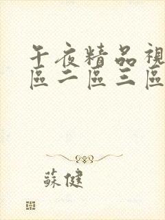 午夜精品视频一区二区三区在线看