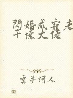 闪婚成宠老公是千亿大佬