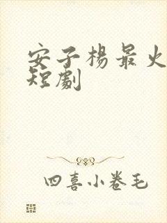 安子杨最火5部短剧