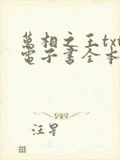 万相之王txt电子书全本免费下载