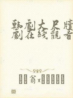 韩剧大尺牍电视剧在线观看封面