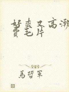 好爽又高潮了免费毛片