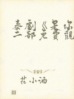 泰剧《是你》第二部免费观看封面