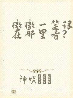 微微一笑很倾城在哪里看?