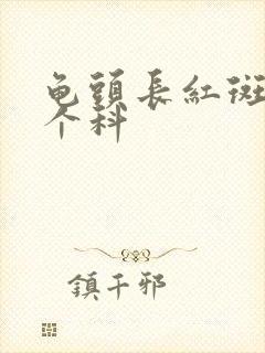 龟头长红斑挂哪个科