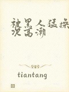 被黑人猛操12次高潮