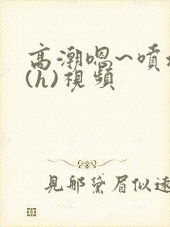 高潮嗯~喷水了(h)视频