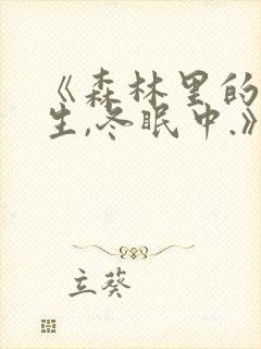 《森林里的熊先生,冬眠中.》