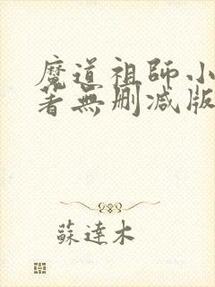 魔道祖师小说原著无删减版