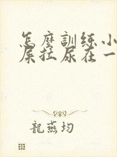 怎么训练小狗拉屎拉尿在一个地方